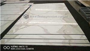 Cheap Luxury Calacatta Gold White Marble Slabs