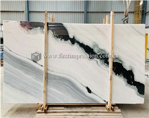 China Panda White Marble Slabs,Tiles for Interior