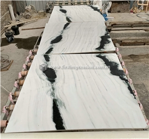 China Panda White Marble Slabs,Tiles for Wall