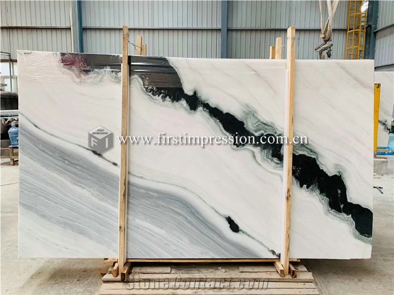 China Panda White Marble Slabs,Tiles for Wall