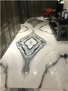 China Panda White Marble Slabs,Tiles for Wall