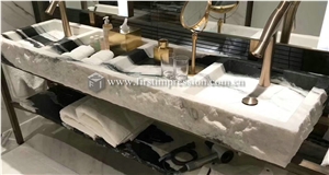 China Panda White Marble Slabs,Tiles for Wall