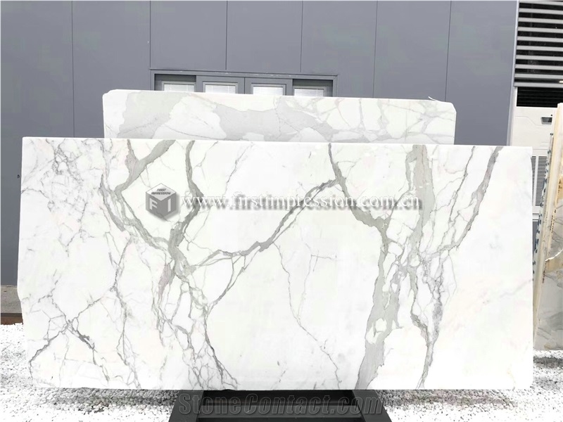 High Quality Statuario Venato White Marble Slabs