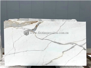 High Quality Statuario Venato White Marble Slabs