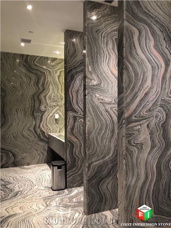 Hot Water Cloudy Grey Marble Slabs&Tiles for Wall
