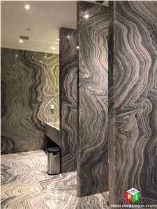 Hot Water Cloudy Grey Marble Slabs&Tiles for Wall