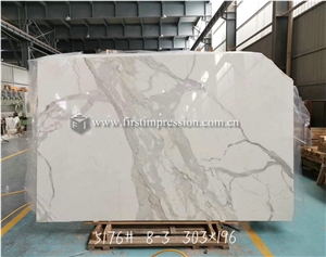 Italy Calacatta Gold White Marble Slabs for Wall