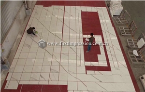 Italy Luxury Calacatta Gold White Marble Slabs