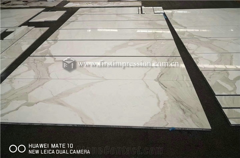 New Luxury Calacatta Gold White Marble Slabs