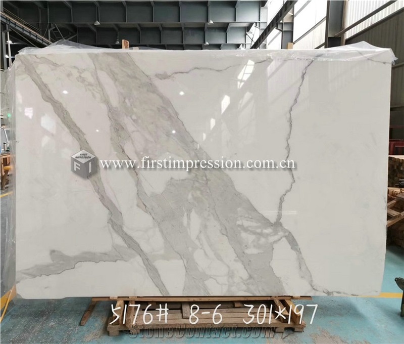 New Polished Calacatta Gold Marble Slabs,Tiles