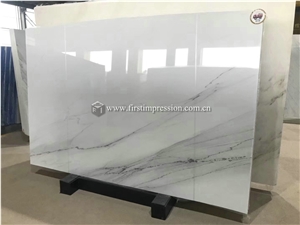 New Polished Lincoln White Marble Slabs&Tiles New Polished Lincoln White Marble Slabs&Tiles