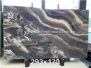 Popular Landscape Purple Marble for Walling