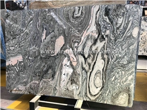 Water Cloudy Grey Golden Vein Marble Slabs,Tiles