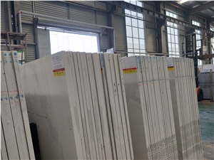 Chinese Bianco Calacatta White Quartz Stone Slabs