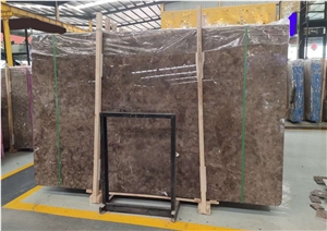 Chinese Cheap Latte Grey Brown Marble Slabs, Tiles