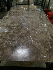 Chinese Cheap Latte Grey Brown Marble Slabs, Tiles