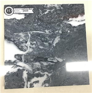 Chinese Light Grey and White Marble Slabs Tiles