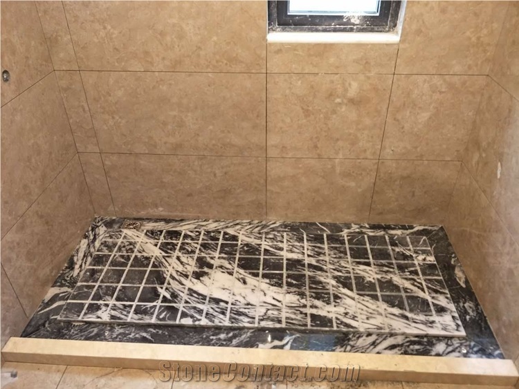 Chinese Light Grey and White Marble Slabs Tiles