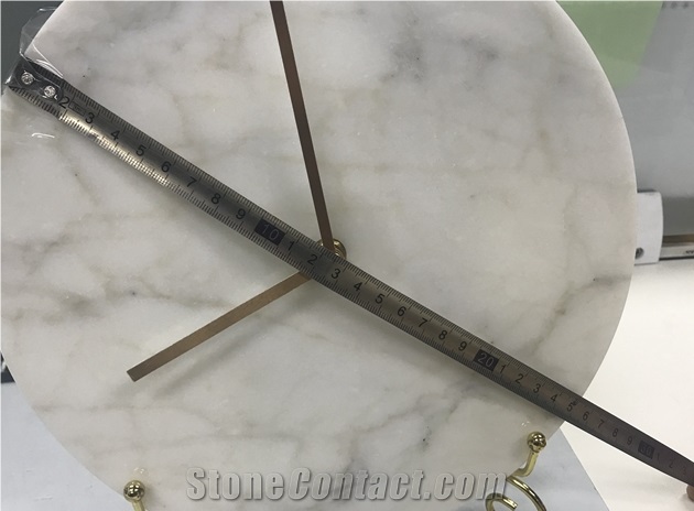 Chinese Marble Clock Artware Customize Cafts