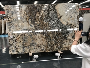 Phantom Golden Flower Granite Polished Slab Tile