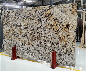 Phantom Golden Flower Granite Polished Slab Tile