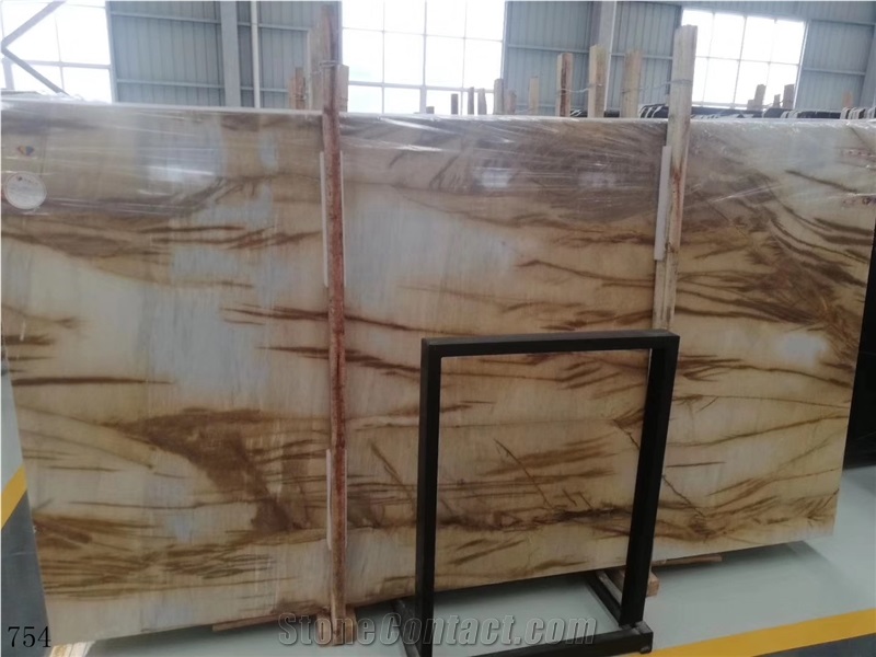 Champagne Gold Marble White Golden Top Floor Tiles