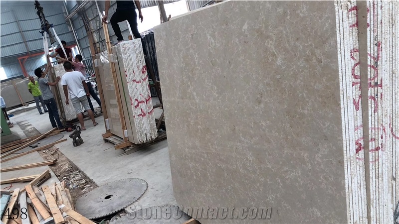 European Beige Marble Flooring Cream Paving Tiles