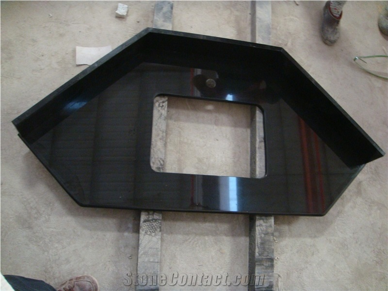 Absolute Black Premium Black Granite Bath Tops