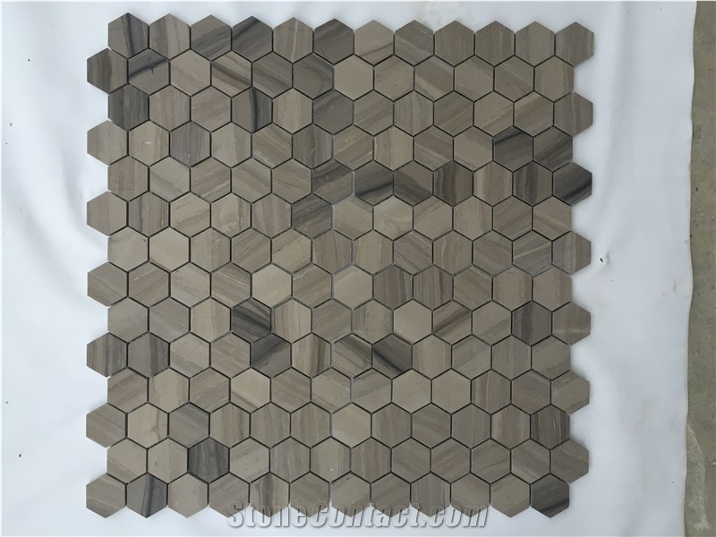 China Marble Hexagon Mosaic Tiles