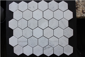 China Marble Hexagon Mosaic Tiles
