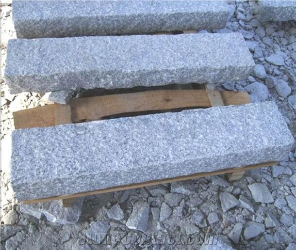 G603 Grey Granite Roadside Kerbstone