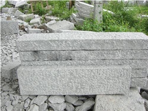 G603 Grey Granite Roadside Kerbstone