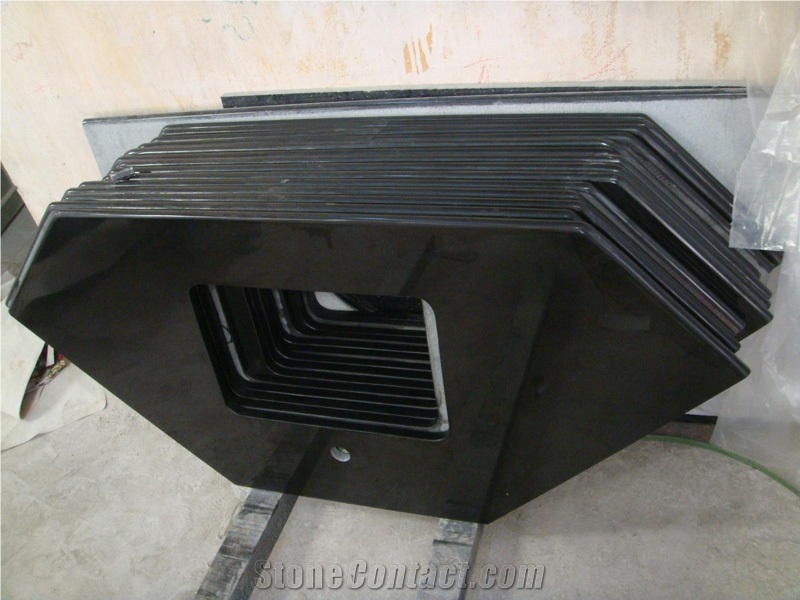 Nero Assoluto Super Black Granite Vanity Tops