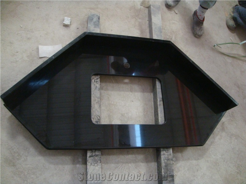 Nero Assoluto Super Black Granite Vanity Tops