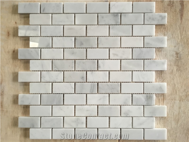 Polished Brick Mosaic Backsplash Tile