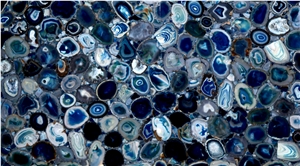 Blue Agate Stone Semi Precious Slabs&Wall Tiles