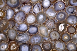 Brazil Brown and White Agate Stone