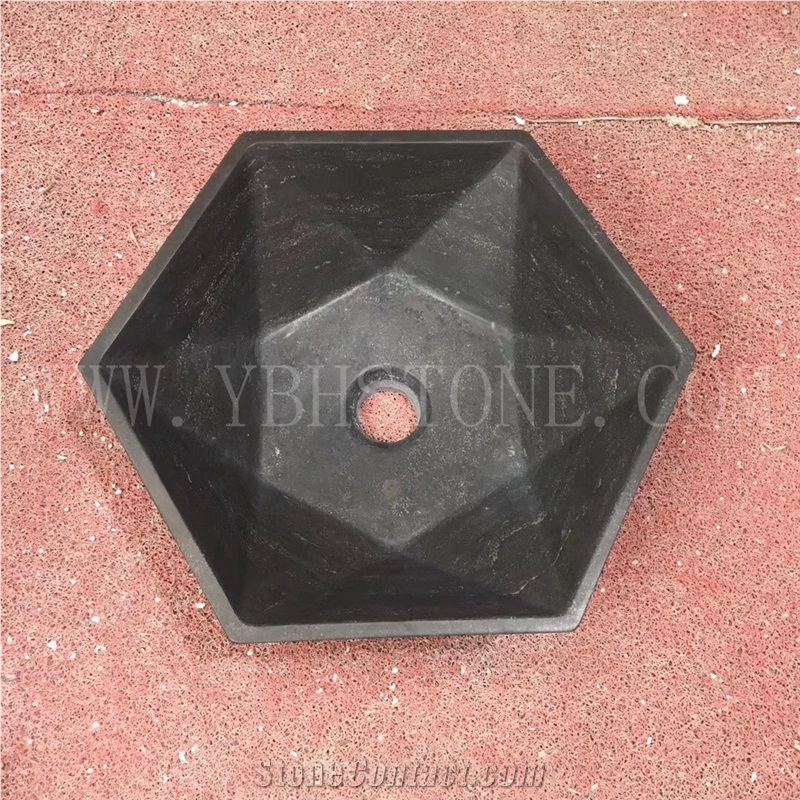 Blue Stone/Irregular Stone Basin for Hotel Project