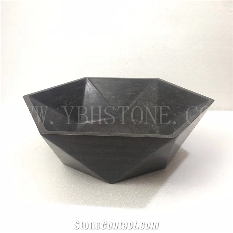 Blue Stone/Irregular Stone Basin for Hotel Project