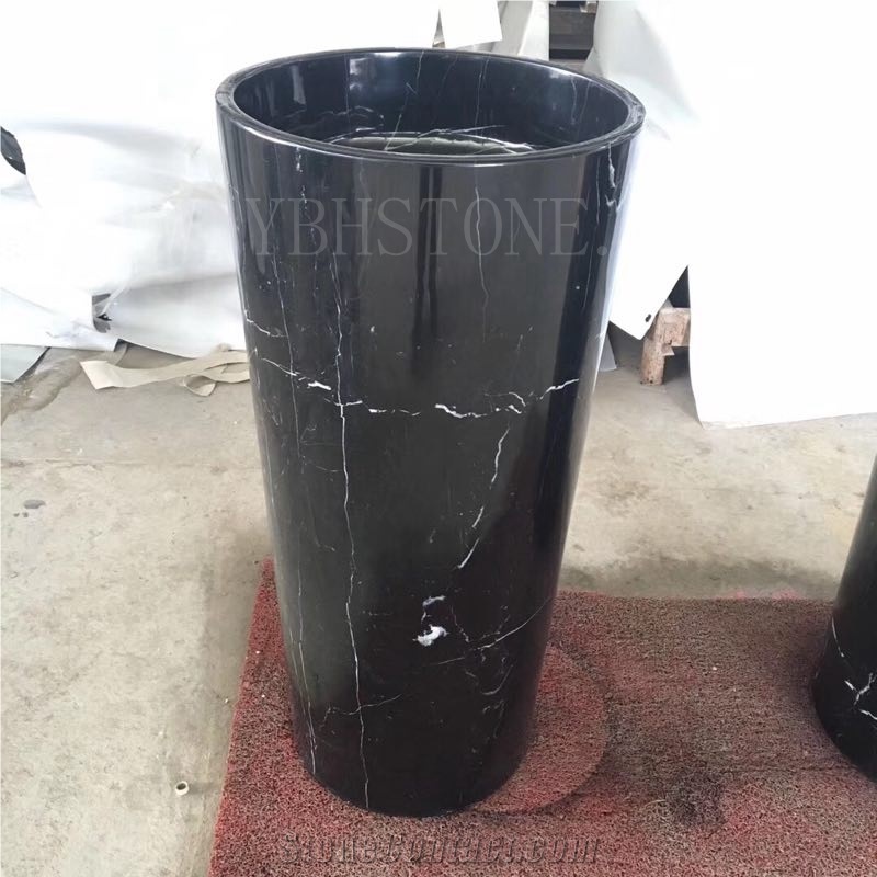 Indian Green/Polished Pedestal Basin for Hotel