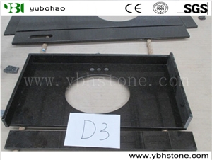 Mongolia Black Granite Solid Surface Bath Tops