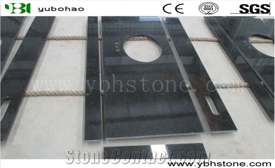 Mongolia Black Granite Solid Surface Bath Tops