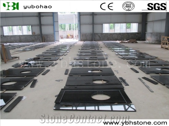 Mongolia Black Granite Solid Surface Bath Tops