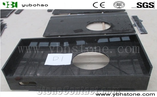 Mongolia Black Granite Solid Surface Bath Tops