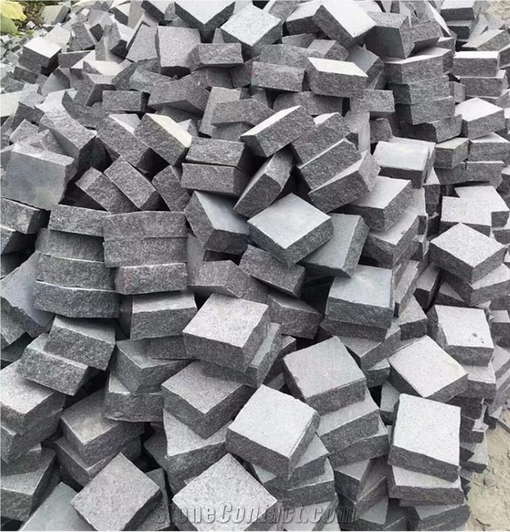 New Dark Grey Granite G654 Cobble Stone,Garden