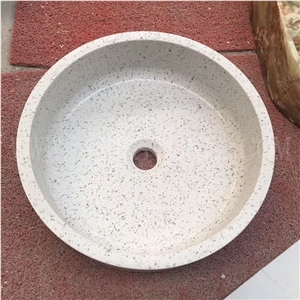 Terrazzo Basin/Polished Stone Basin for Bathroom