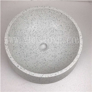Terrazzo Basin/Polished Stone Basin for Bathroom