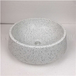 Terrazzo Basin/Polished Stone Basin for Bathroom