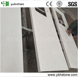 White Quartz/Polished Artificial Stone Countertop