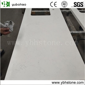 White Quartz/Polished Artificial Stone Countertop